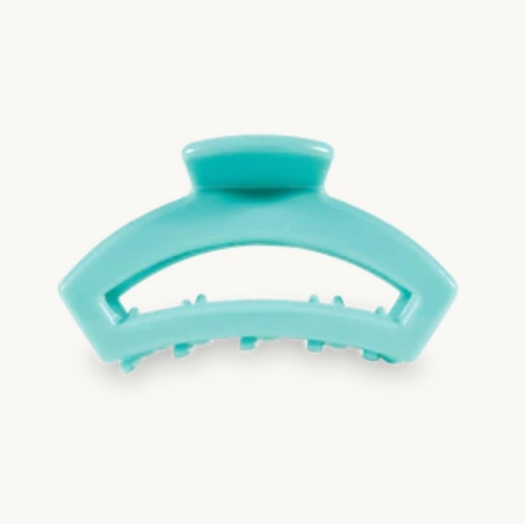 Teleties Open Atlantis Tiny Hair Clip| TURQUOISE| Healthy Hair•Small Clip- NEW - Picture 3 of 5